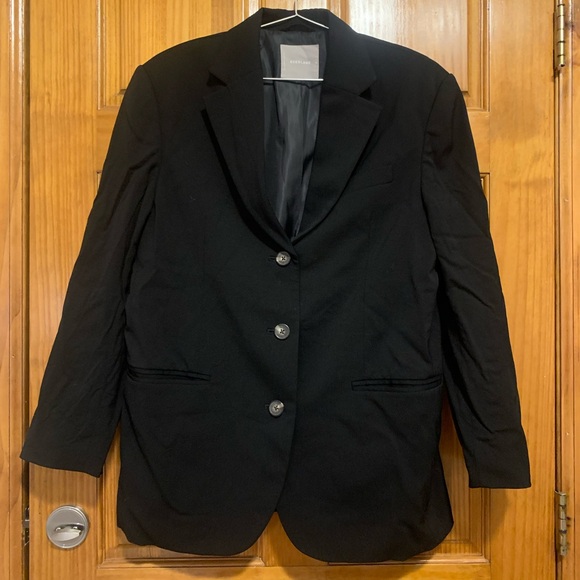 Everlane 80’s Italian Wool Black Blazer - Picture 8 of 13